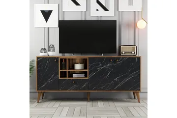 Scone Konsollbord 180 cm - Svart/Valnøtt - Møbler - Bord - Avlastningsbord & sidobord - Konsollbord & gangbord