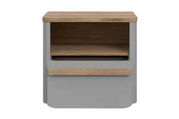 Ahmetbay Nattbord 41x49 cm - Grå/Brun - Møbler - Bord - Avlastningsbord & sidobord - Sengebord & nattbord