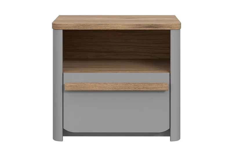 Ahmetbay Nattbord 41x49 cm, Grå/Brun