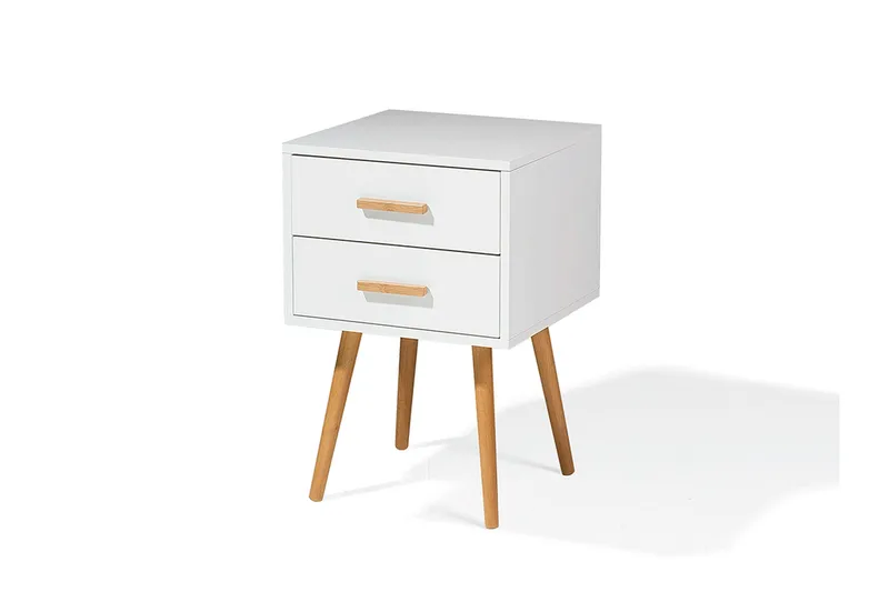 Alabama Nattbord 40 cm - Hvit - Møbler - Bord - Avlastningsbord & sidobord - Sengebord & nattbord