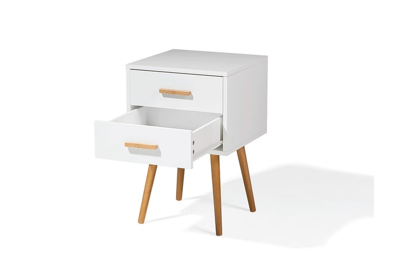 Alabama Nattbord 40 cm - Hvit - Møbler - Bord - Avlastningsbord & sidobord - Sengebord & nattbord