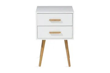 Alabama Nattbord 40 cm - Hvit - Møbler - Bord - Avlastningsbord & sidobord - Sengebord & nattbord