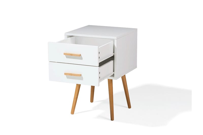 Alabama Nattbord 40 cm - Hvit - Møbler - Bord - Avlastningsbord & sidobord - Sengebord & nattbord