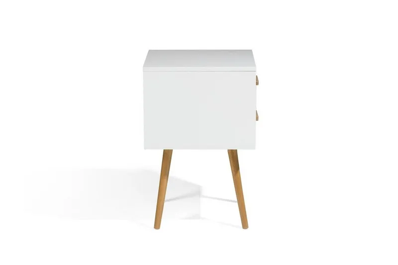 Alabama Nattbord 40 cm - Hvit - Møbler - Bord - Avlastningsbord & sidobord - Sengebord & nattbord