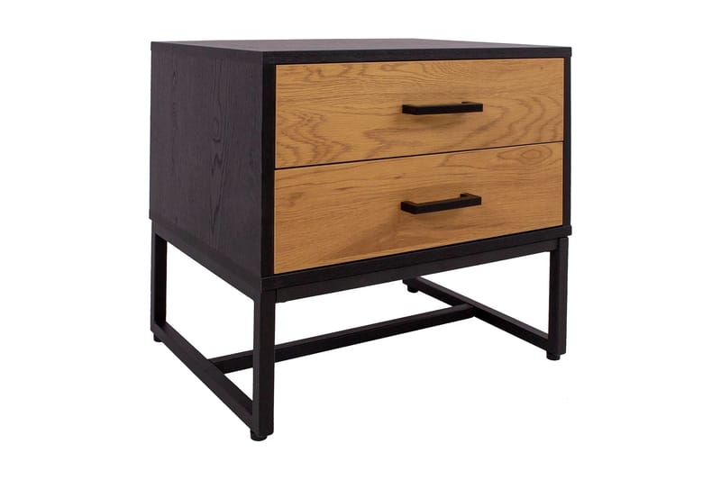 Amsterdam Nattbord Eik/Svart - Møbler - Bord - Avlastningsbord & sidobord - Sengebord & nattbord