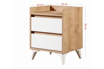 Andifli Nattbord 45x59 cm - Blå - Møbler - Bord - Avlastningsbord & sidobord - Sengebord & nattbord