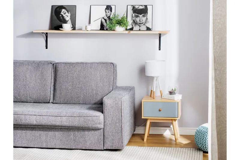 Arvada Nattbord 40 cm med Oppbevaring Skuff - Brun - Møbler - Bord - Avlastningsbord & sidobord - Sengebord & nattbord