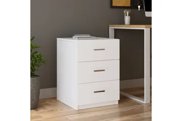 Barrock Nattbord 45 cm - Hvit - Møbler - Bord - Avlastningsbord & sidobord - Sengebord & nattbord