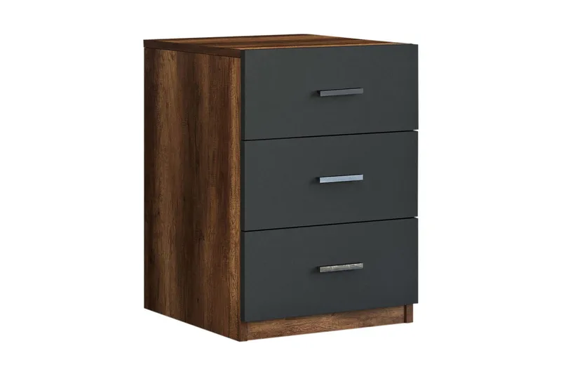 Barrock Nattbord 45 cm, Teak/Antrasitt