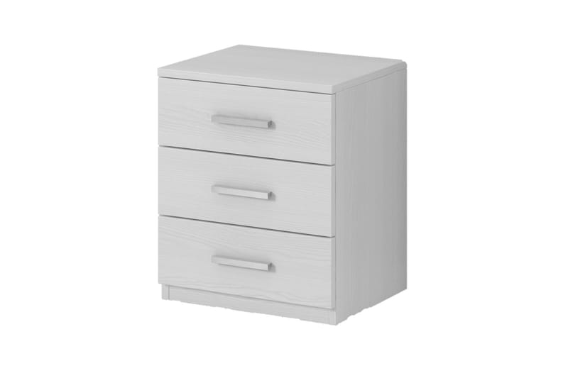 Bovera Nattbord 41x46 cm - Askgrå | Hvit - Møbler - Bord - Avlastningsbord & sidobord - Sengebord & nattbord