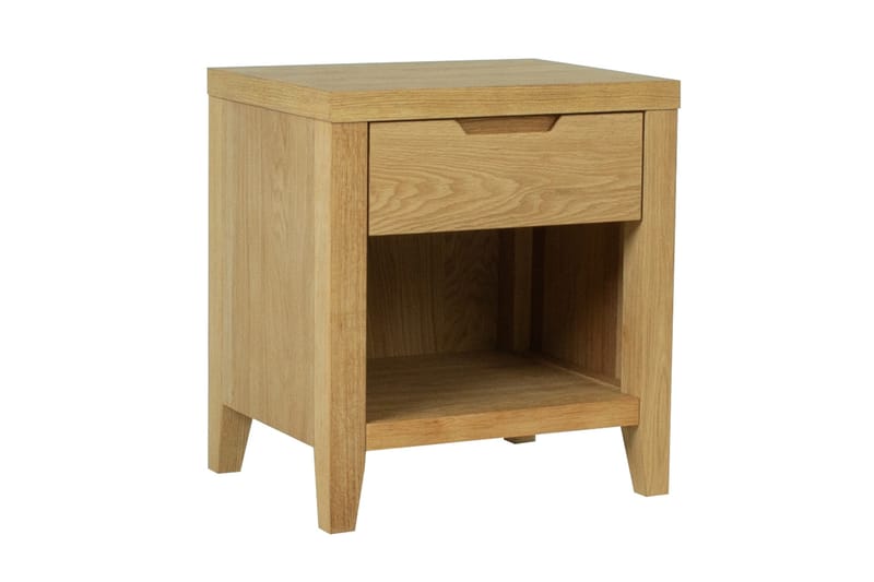 Chamba Nattbord 50 cm i Tre med Oppbevaring og Skuffer - Trefarget - Møbler - Bord - Avlastningsbord & sidobord - Sengebord & nattbord