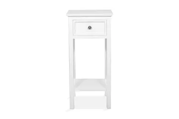 Cleana Nattbord 75 cm med Oppbevaring Skuff - Hvit - Møbler - Bord - Avlastningsbord & sidobord - Sengebord & nattbord