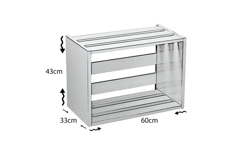 Comfortale Nattbord 60 cm - Hvit - Møbler - Bord - Avlastningsbord & sidobord - Sengebord & nattbord