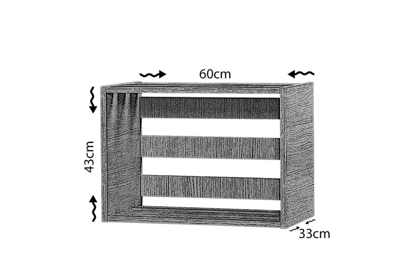 Comfortale Nattbord 60 cm - Lys Eikfarge - Møbler - Bord - Avlastningsbord & sidobord - Sengebord & nattbord