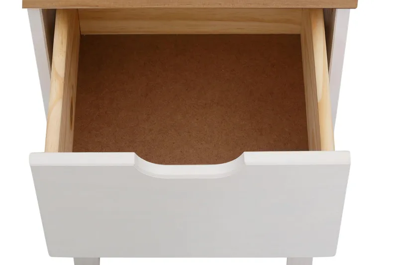 Crotone Nattbord 38 cm - Hvit - Møbler - Bord - Avlastningsbord & sidobord - Sengebord & nattbord