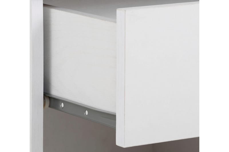 Dareia Nattbord 45 cm - Hvit / Brun - Møbler - Bord - Avlastningsbord & sidobord - Sengebord & nattbord