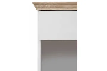 Dareia Nattbord 45 cm - Hvit / Brun - Møbler - Bord - Avlastningsbord & sidobord - Sengebord & nattbord