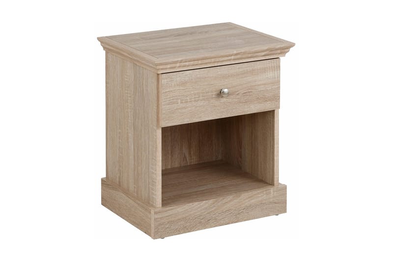 Dareia Nattbord 45 cm med Oppbevaring Skuff + Hylle - Brun - Møbler - Bord - Avlastningsbord & sidobord - Sengebord & nattbord