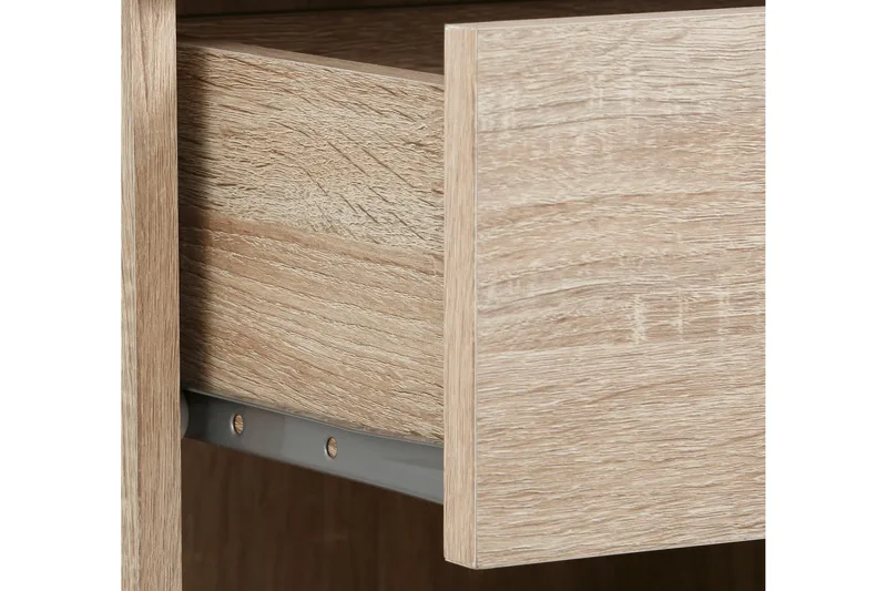 Dareia Nattbord 45 cm med Oppbevaring Skuff + Hylle - Brun - Møbler - Bord - Avlastningsbord & sidobord - Sengebord & nattbord