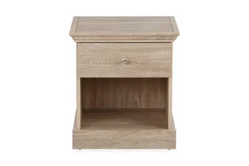 Dareia Nattbord 45 cm med Oppbevaring Skuff + Hylle - Brun - Møbler - Bord - Avlastningsbord & sidobord - Sengebord & nattbord