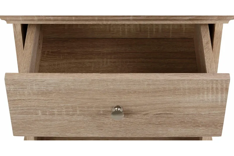 Dareia Nattbord 45 cm med Oppbevaring Skuff + Hylle - Brun - Møbler - Bord - Avlastningsbord & sidobord - Sengebord & nattbord