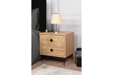 Dasina Nattbord 50 cm - Natur - Møbler - Bord - Avlastningsbord & sidobord - Sengebord & nattbord