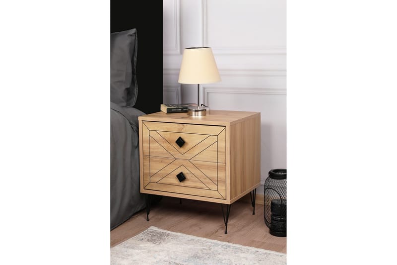 Dasina Nattbord 50 cm - Natur - Møbler - Bord - Avlastningsbord & sidobord - Sengebord & nattbord