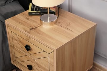 Dasina Nattbord 50 cm - Natur - Møbler - Bord - Avlastningsbord & sidobord - Sengebord & nattbord