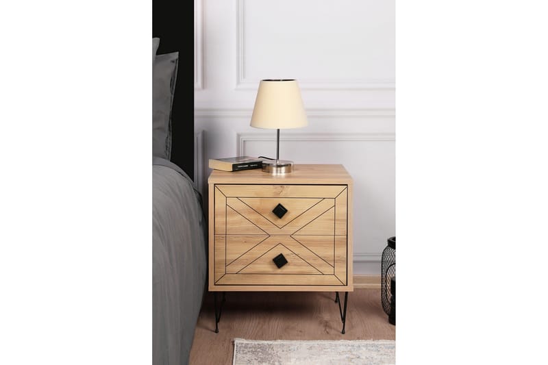 Dasina Nattbord 50 cm - Natur - Møbler - Bord - Avlastningsbord & sidobord - Sengebord & nattbord