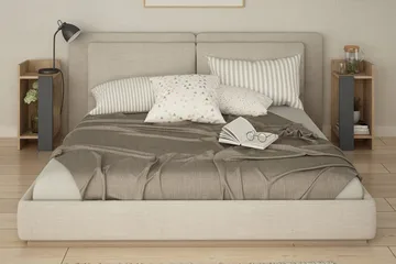 Decorta Nattbord 27 cm - Eikfarge/Mørkegrå - Møbler - Bord - Avlastningsbord & sidobord - Sengebord & nattbord