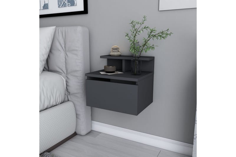 Desgrar Nattbord 39,8x35 cm - Antrasitt - Møbler - Bord - Avlastningsbord & sidobord - Sengebord & nattbord