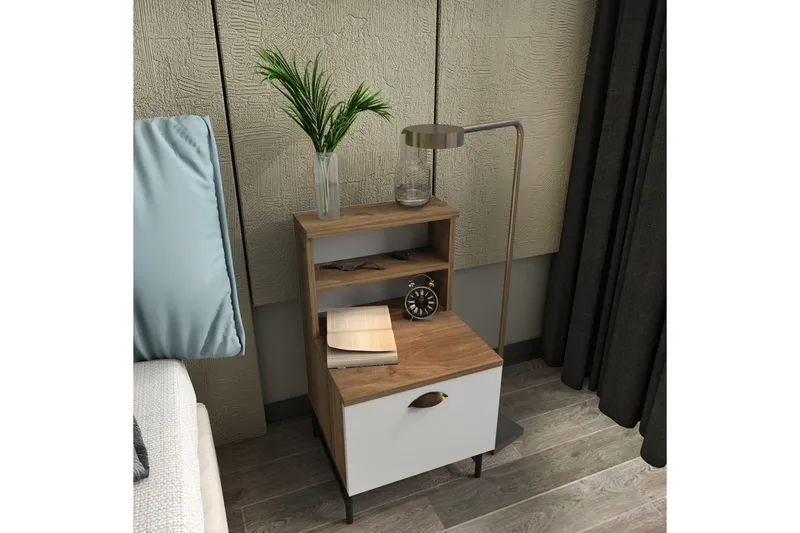 Desgrar Nattbord 45x22,5 cm - Brun - Møbler - Bord - Avlastningsbord & sidobord - Sengebord & nattbord