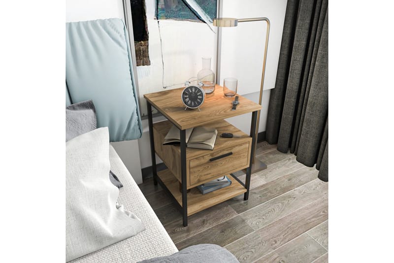 Desgrar Nattbord 45x61,8 cm - Svart - Møbler - Bord - Avlastningsbord & sidobord - Sengebord & nattbord