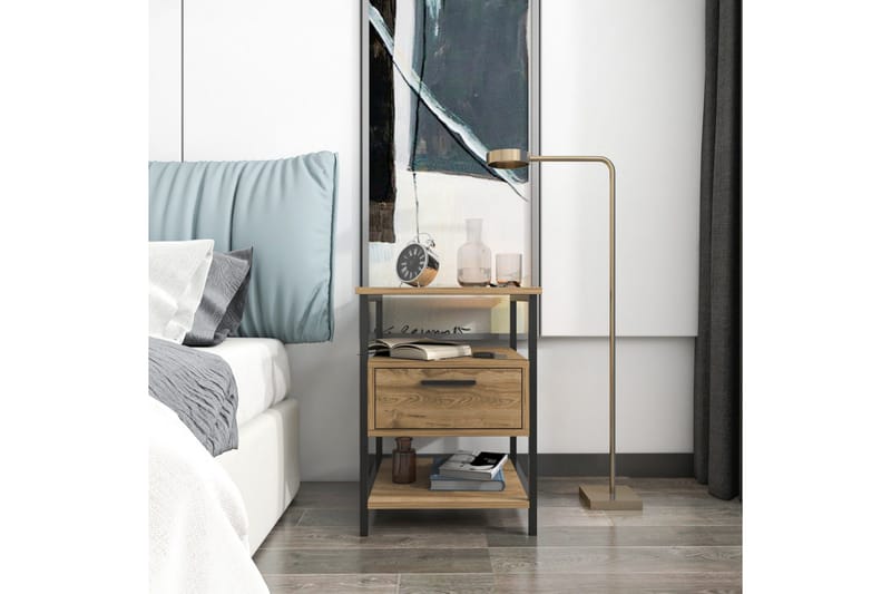 Desgrar Nattbord 45x61,8 cm - Svart - Møbler - Bord - Avlastningsbord & sidobord - Sengebord & nattbord