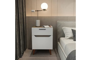 Desgrar Nattbord 45x63 cm - Hvit - Møbler - Bord - Avlastningsbord & sidobord - Sengebord & nattbord