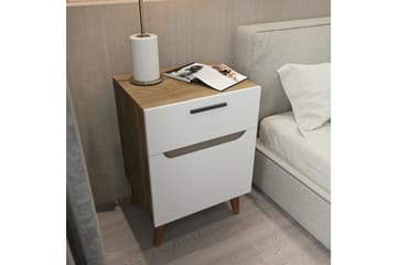 Desgrar Nattbord 45x63 cm - Hvit - Møbler - Bord - Avlastningsbord & sidobord - Sengebord & nattbord