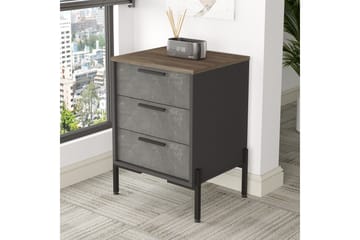 Desgrar Nattbord 54 cm - Brun/Betonggrå/Antrasitt - Møbler - Bord - Avlastningsbord & sidobord - Sengebord & nattbord