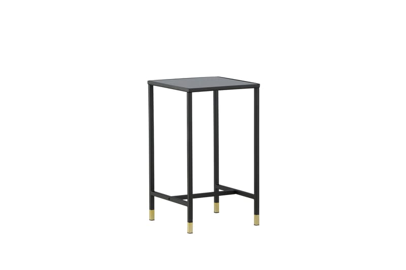 Dipp Nattbord 40 cm MarmorMønster - Glas/Sort/Grå - Møbler - Bord - Avlastningsbord & sidobord - Sengebord & nattbord