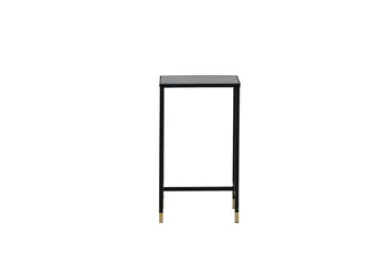 Dipp Nattbord 40 cm MarmorMønster - Glas/Sort/Grå - Møbler - Bord - Avlastningsbord & sidobord - Sengebord & nattbord