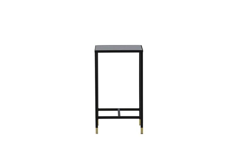Dipp Nattbord 40 cm MarmorMønster - Glas/Sort/Grå - Møbler - Bord - Avlastningsbord & sidobord - Sengebord & nattbord