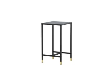 Dipp Nattbord 40 cm MarmorMønster - Glas/Sort/Grå - Møbler - Bord - Avlastningsbord & sidobord - Sengebord & nattbord