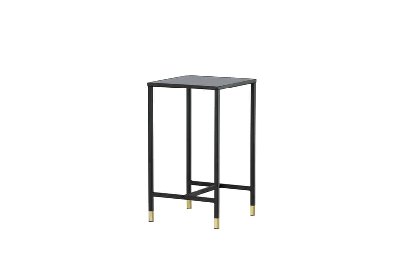 Dipp Nattbord 40 cm MarmorMønster - Glas/Sort/Grå - Møbler - Bord - Avlastningsbord & sidobord - Sengebord & nattbord