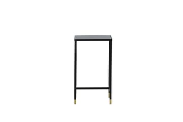 Dipp Nattbord 40 cm MarmorMønster - Glas/Sort/Grå - Møbler - Bord - Avlastningsbord & sidobord - Sengebord & nattbord