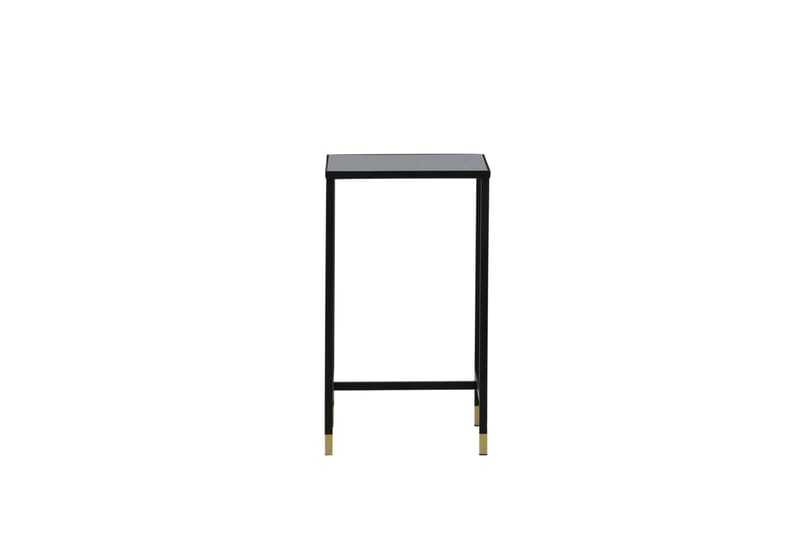 Dipp Nattbord 40 cm MarmorMønster - Glas/Sort/Grå - Møbler - Bord - Avlastningsbord & sidobord - Sengebord & nattbord