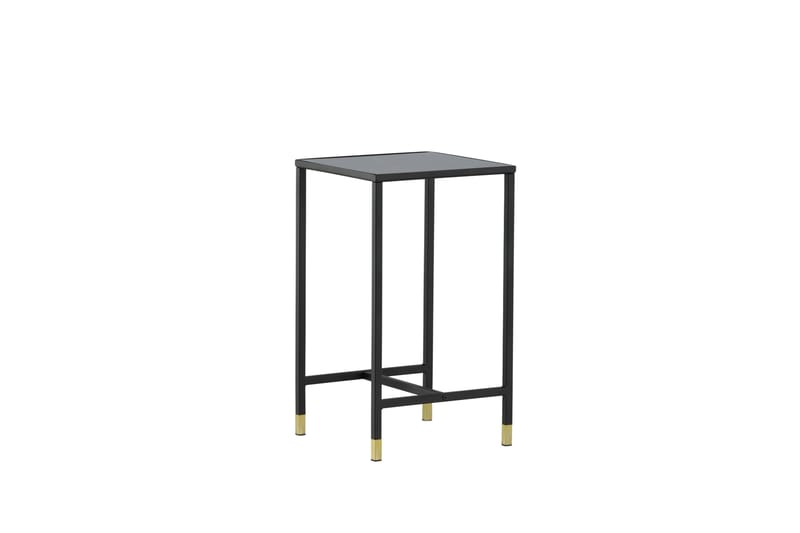 Dipp Nattbord 40 cm MarmorMønster - Glas/Sort/Grå - Møbler - Bord - Avlastningsbord & sidobord - Sengebord & nattbord