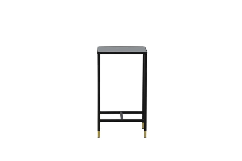 Dipp Nattbord 40 cm MarmorMønster - Glas/Sort/Grå - Møbler - Bord - Avlastningsbord & sidobord - Sengebord & nattbord