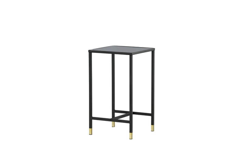 Dipp Nattbord 40 cm MarmorMønster - Glas/Sort/Grå - Møbler - Bord - Avlastningsbord & sidobord - Sengebord & nattbord