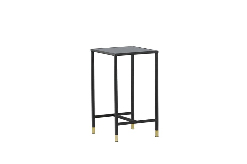 Dipp Nattbord 40 cm MarmorMønster - Glas/Sort/Grå - Møbler - Bord - Avlastningsbord & sidobord - Sengebord & nattbord