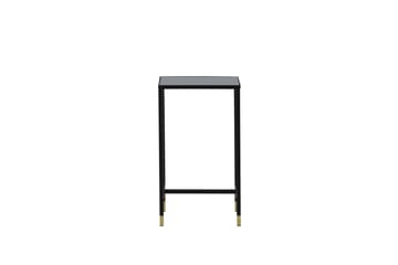 Dipp Nattbord 40 cm MarmorMønster - Glas/Sort/Grå - Møbler - Bord - Avlastningsbord & sidobord - Sengebord & nattbord