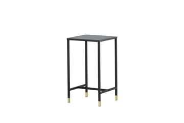 Dipp Nattbord 40 cm MarmorMønster - Glas/Sort/Grå - Møbler - Bord - Avlastningsbord & sidobord - Sengebord & nattbord